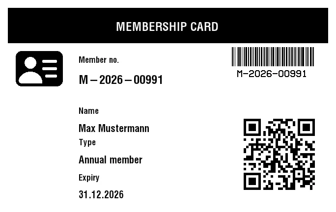 Preview of Membership Card