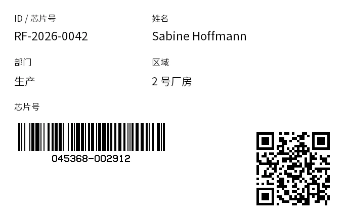 预览：RFID 身份卡